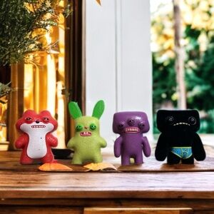 Fuggler Funny Ugly Monster Collectible Figures 4 Pack 6 Yrs. & Up 2.5” NEW!!